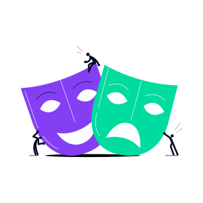 Theatre Mask, Comedy, Drama, Acting, Prop icon