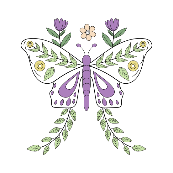 Butterfly Wings, Monarch, Moth, Insect, Nature illustration