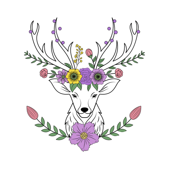 Deer Antlers, Reindeer, Animal, Nature, Specie illustration