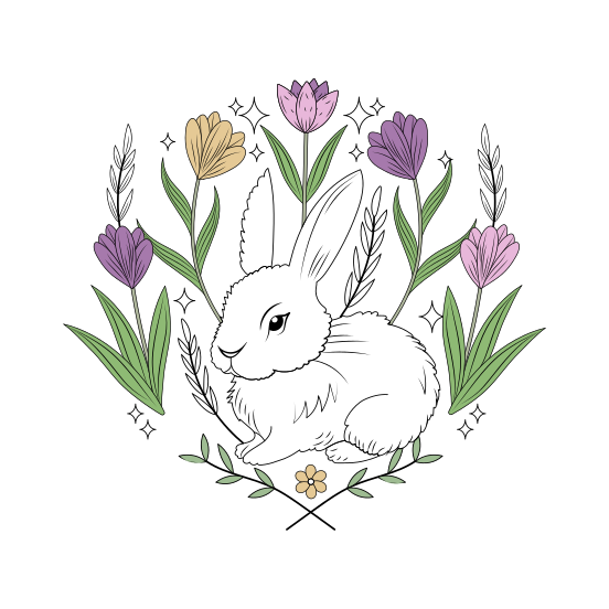 Hare, Bunny, Rabbit, Animal, Creature illustration