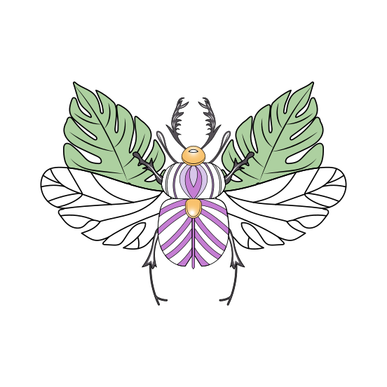 Insect, Coleopteran, Beetle, Scarab, Creature illustration