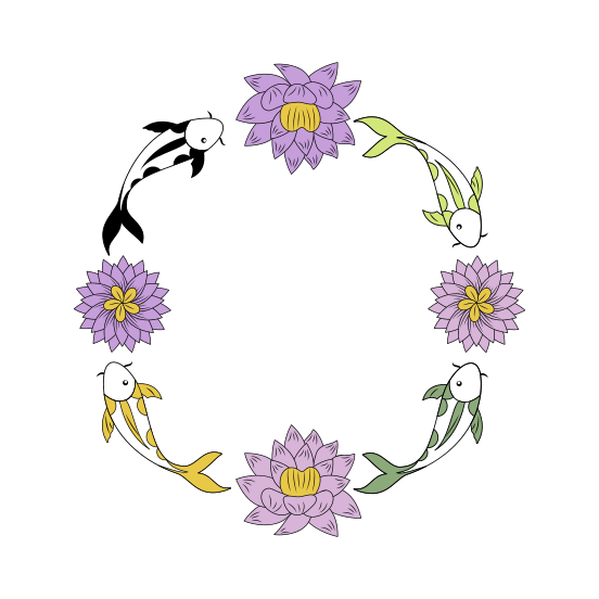 Koi Fish, Carp, Cyprinus, Animal, Creature illustration