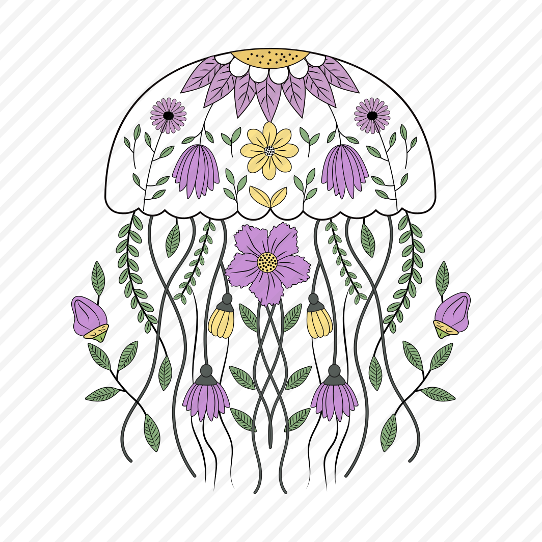 Mandala Jellyfish, Cnidarian, Creature, Sea Jelly, Nature preview