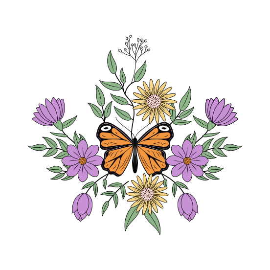 Monarch, Lepidopteran, Moth, Creature, Insect illustration