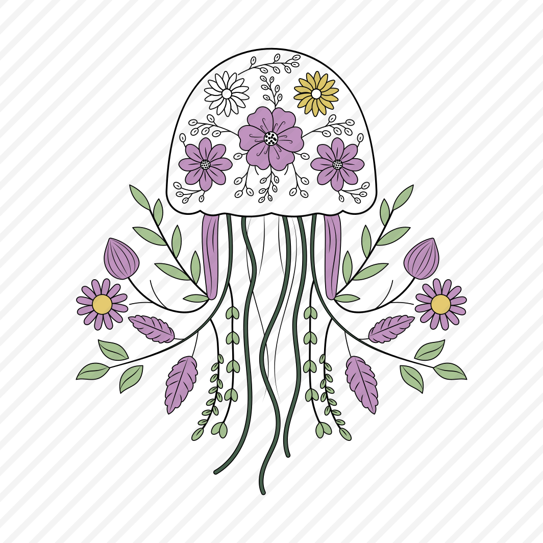 Ornate Jellyfish, Sea Jelly, Cnidarian, Creature, Nature preview