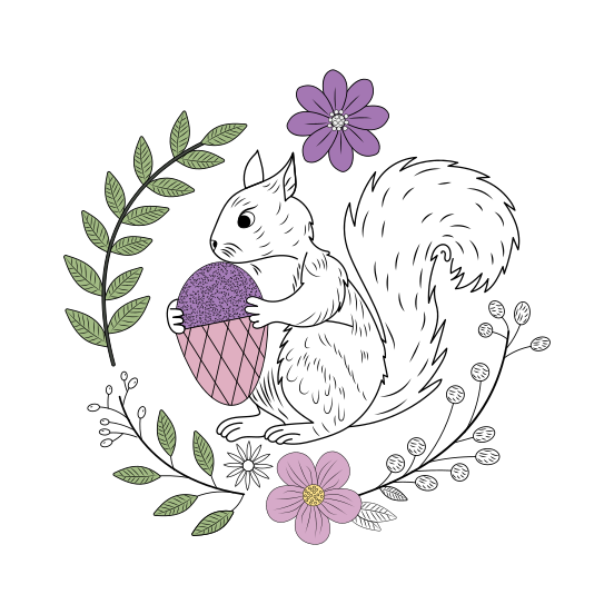 Squirrel, Chipmunk, Rodent, Nature, Creature illustration