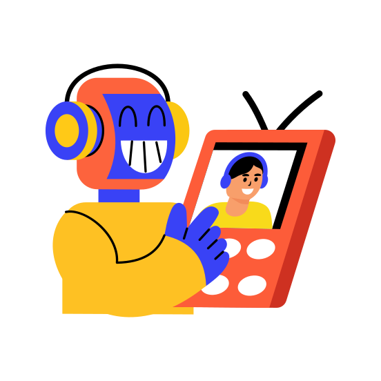 Ai Tracking, Robot, Bot, Assistant, Technology illustration