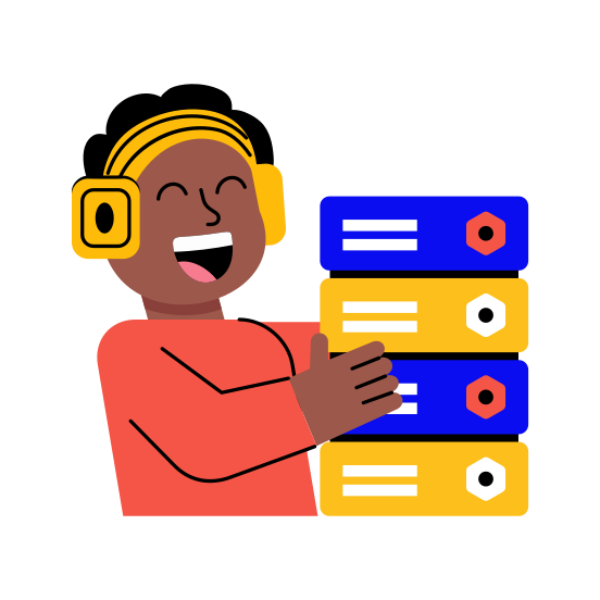 Fixing Server, Maintenance, Technology, Technician, Storage illustration