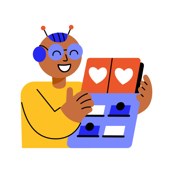 Inventory Robot, Audit, Logistic, Bot, Assistant illustration