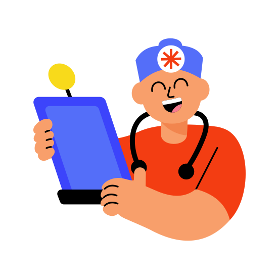 Medical Assistant, Healthcare, Doctor, Physician, Therapist illustration