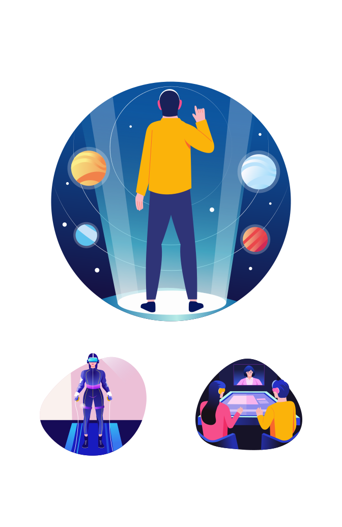 AR and VR Technology Art Set Large Set Preview