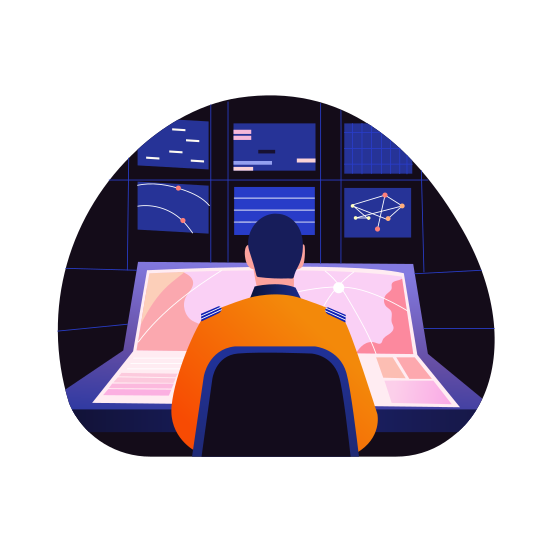 Ar Analyzing, Monitoring, System, Controller, Technology illustration