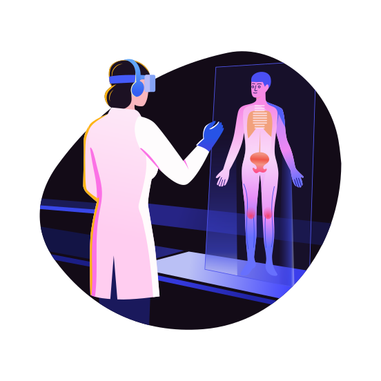 Ar Doctor, Medical, Healthcare, Checkup, Diagnosis illustration