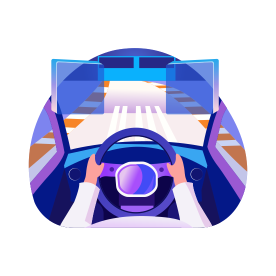 Ar Driving, Steering, Controller, Automation, Technology illustration