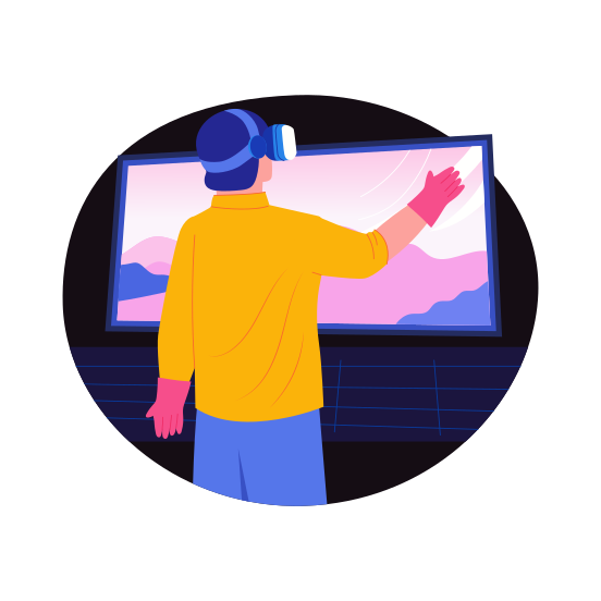 Ar Engineer, Metaverse, Vr, Technology, Simulation illustration