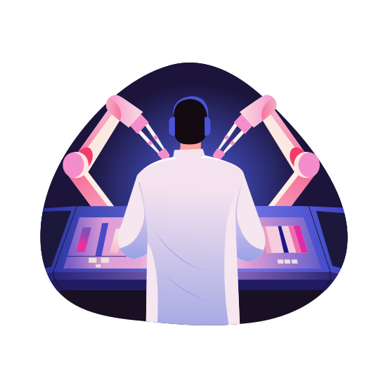 Ar Surgery, Medical, Healthcare, Robotics, Automation illustration