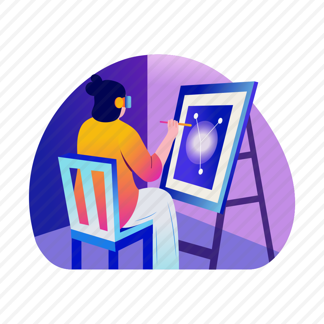 Artist, Painting, Artwork, Vr Technology, Canvas Painting preview