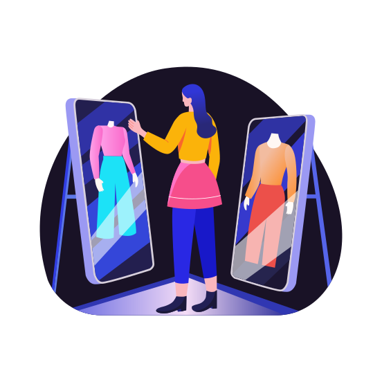 Digital Fashion, Clothes, Apparel, Dresses, Technology illustration