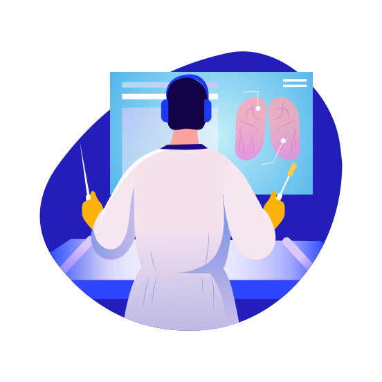 Doctor, Physician, Medical Expert, Technology, Healthcare illustration