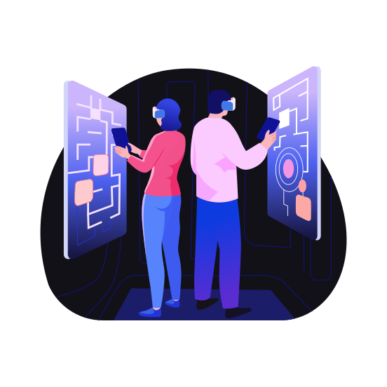 Escape Room, Vr Technology, Playing, Gaming, Entertainment illustration