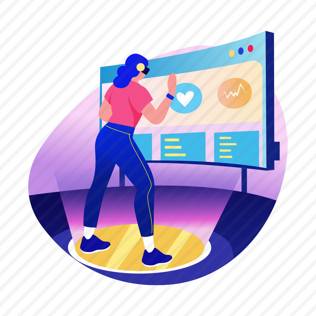 Fitness Coach, Trainer, Vr Technology, Simulation, Futuristic preview