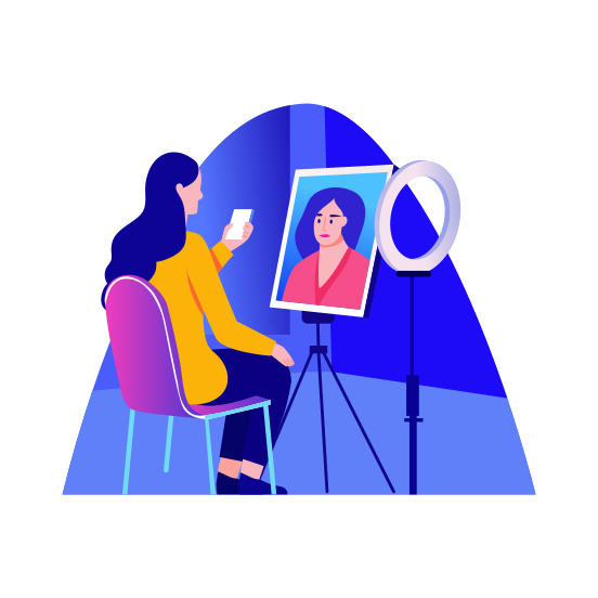 Makeup Tutorial, Beauty, Skincare, Glamour, Character illustration