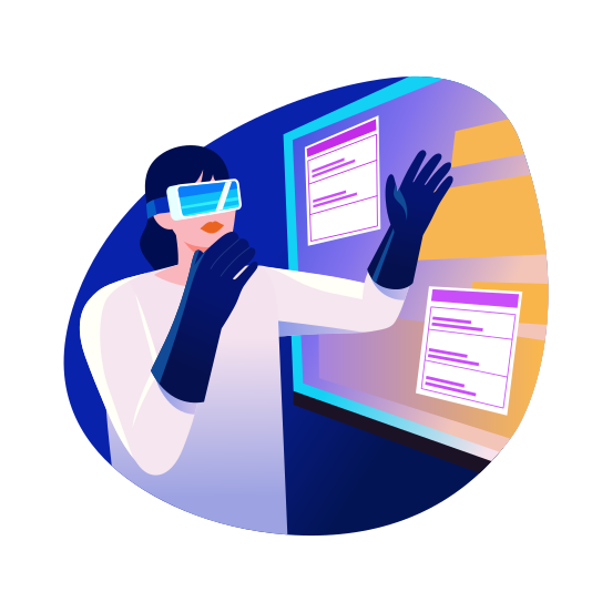 Vr Developer, Coder, Programmer, Engineer, Character illustration