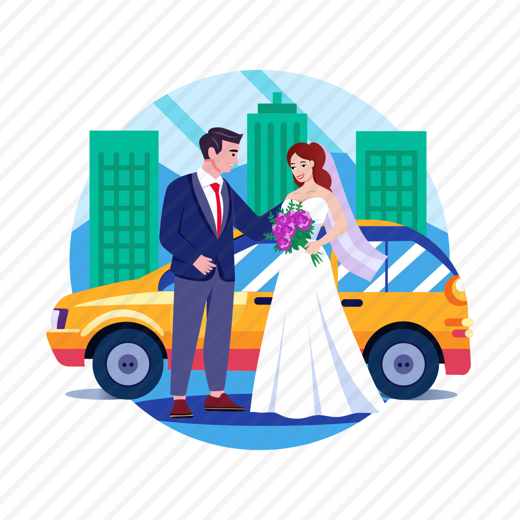 Couple Car, Vehicle, Journey, Wedding, Marriage preview