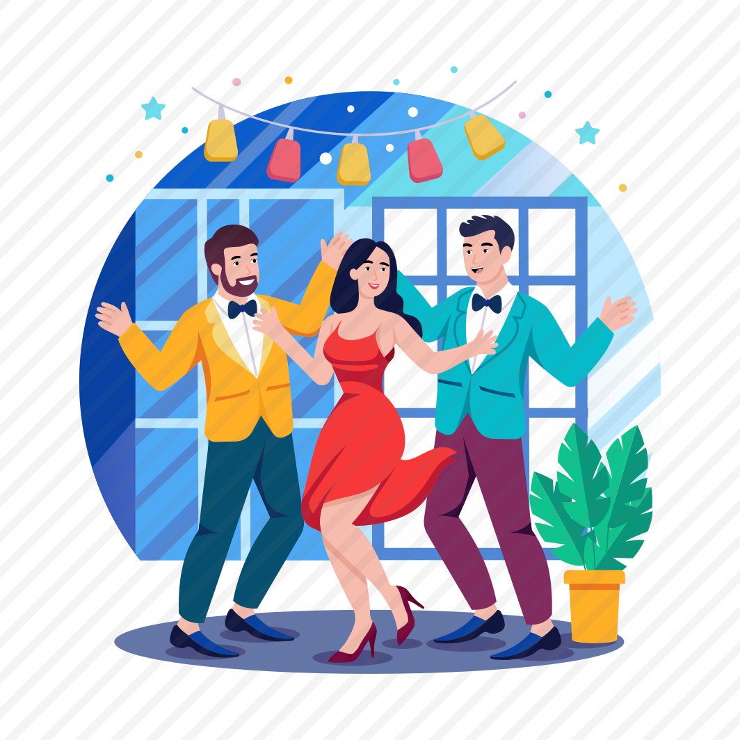 Party, Dancing, Enjoying, Cheerful, Friends preview