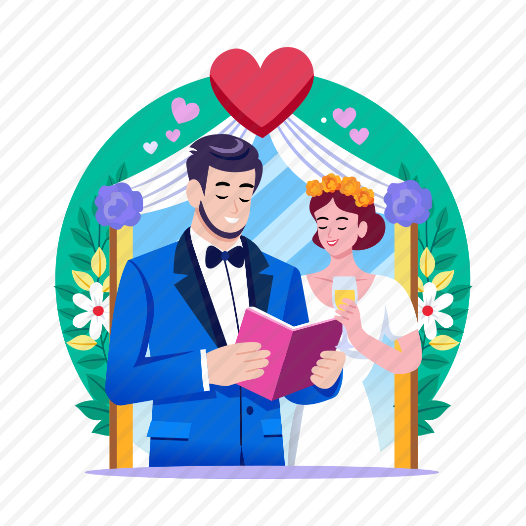 Reading Vows, Commitment, Tradition, Ceremony, Couple preview