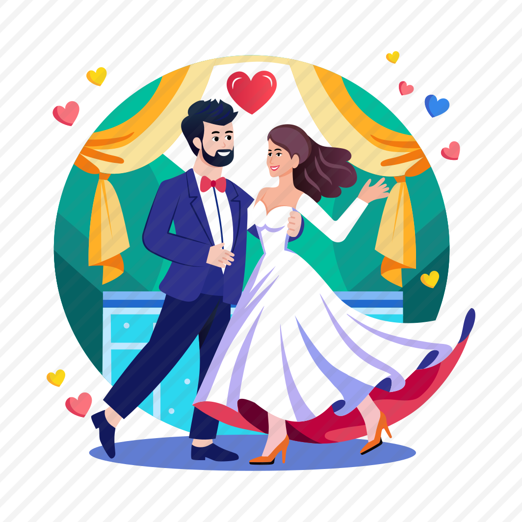 Romantic Dance, Celebration, Couple, Happiness, Wedding, preview