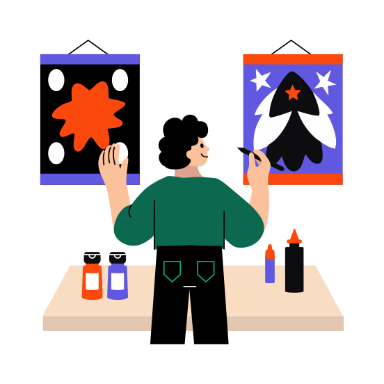 Designing Posters, Banner Design, Artist, Painting, Poster Making illustration