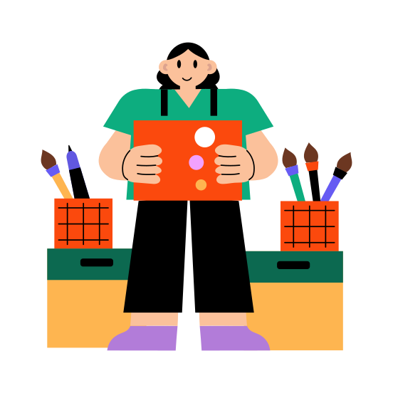 Diy Artist, Crafting, Designer, Painter, Hobby illustration