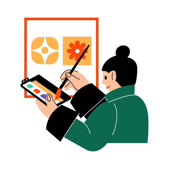 Painting, Artist, Artwork, Hobby, Activity illustration