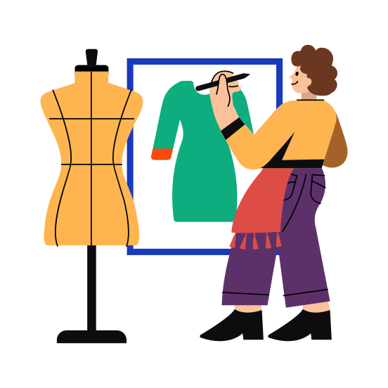 Sketching Dress, Crosquis, Dressmaking, Fashion Designer, Artist illustration