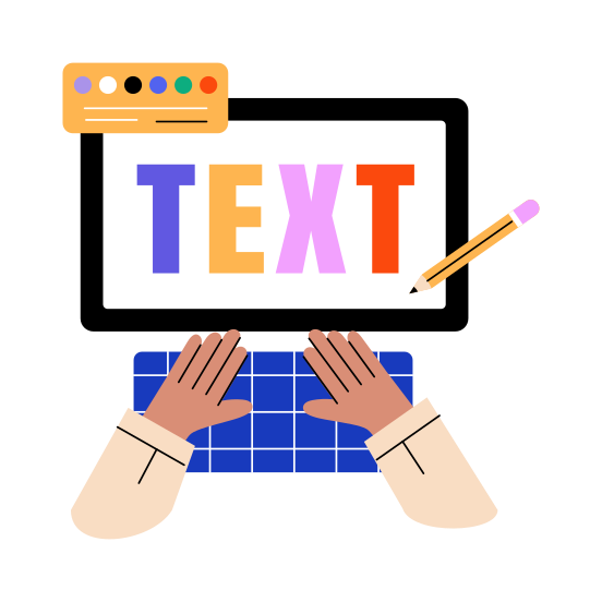 Text Effect, Typography, Lettering, Font, Editing illustration