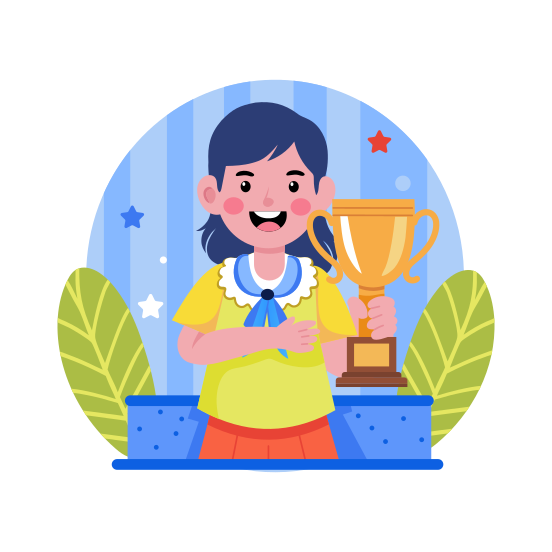 Achievement, Trophy, Award, Reward, Prize illustration