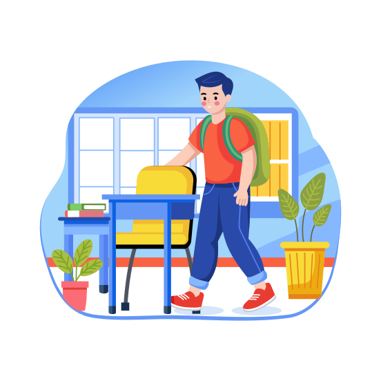 Class, Classroom, Academic, Student, School illustration