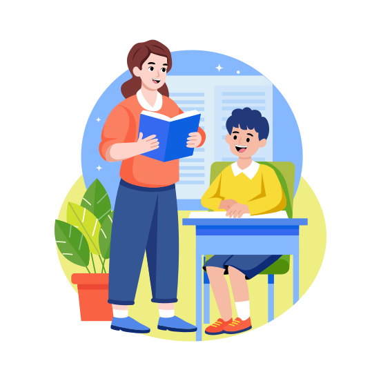 Class Teacher, Lecturer, Learning, Student, Professor illustration