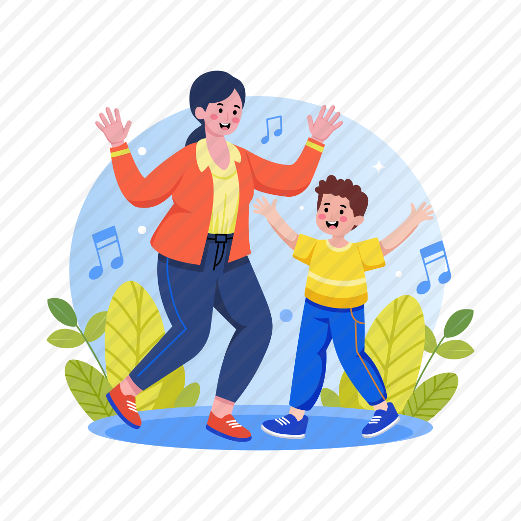 Dancing, Cheerful, Happiness, Children, Mother preview