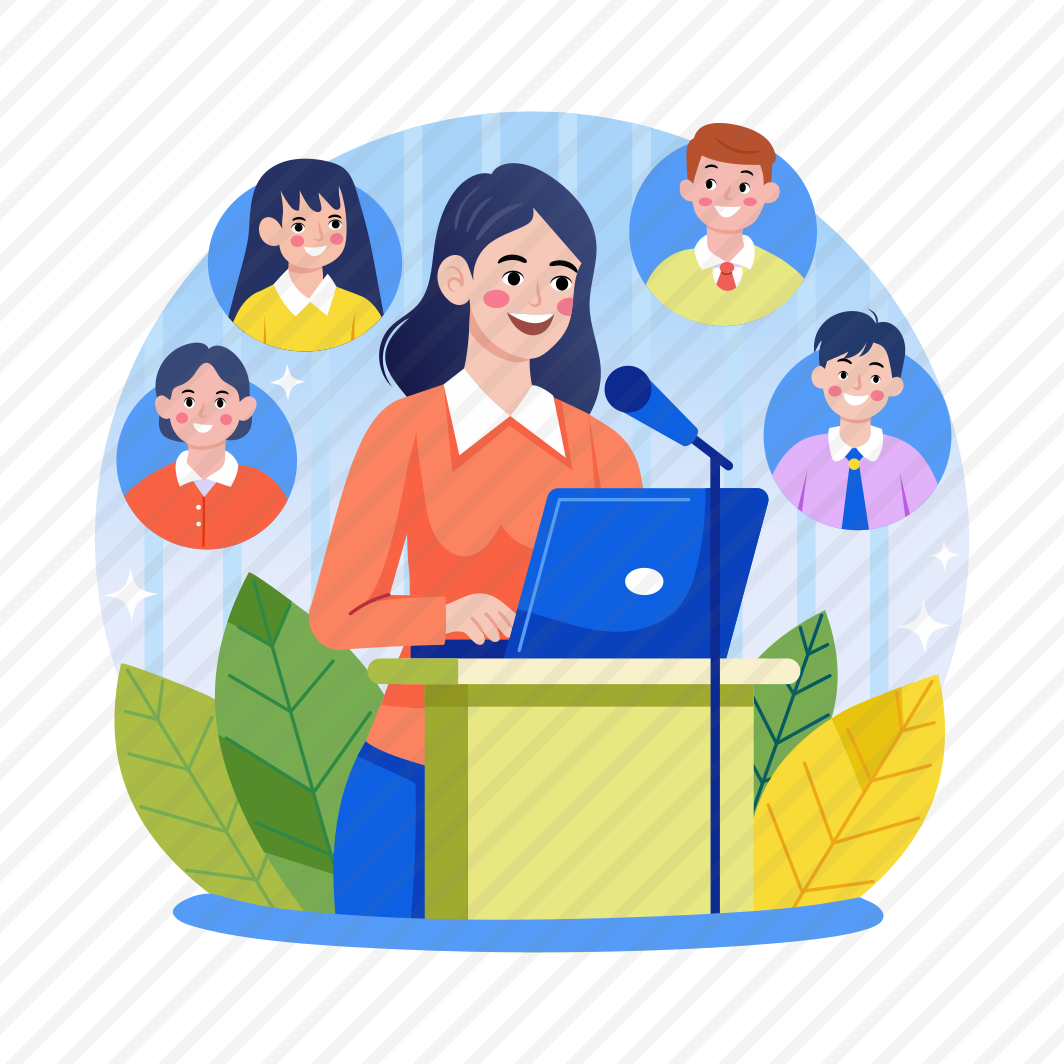 Online Conference, Meeting, Webinar, Conversation, Teacher, preview