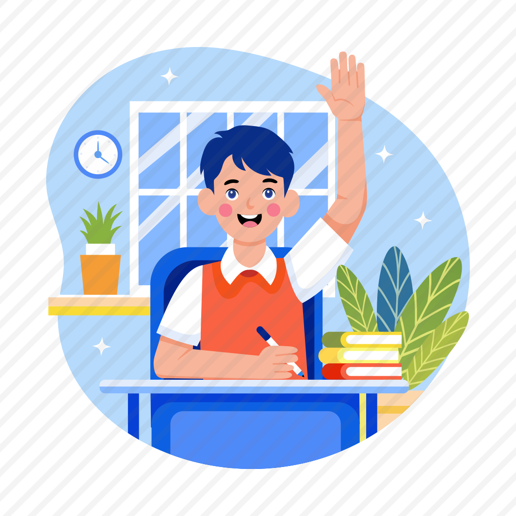 Participation, Waving, Gesture, Raising Hand, Student preview