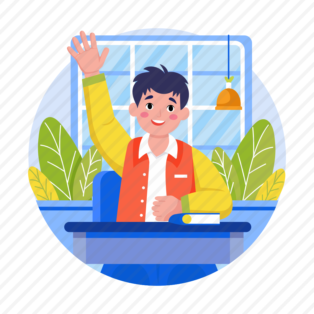 Raising Hand, Engaging, Gesture, Student, Classroom, preview