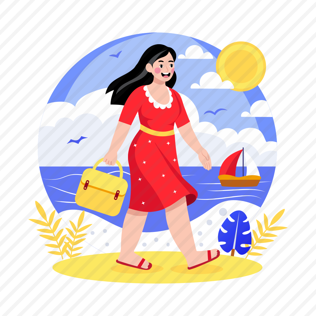 Beach Day, Vacation, Walking, Leisure, Seaside preview