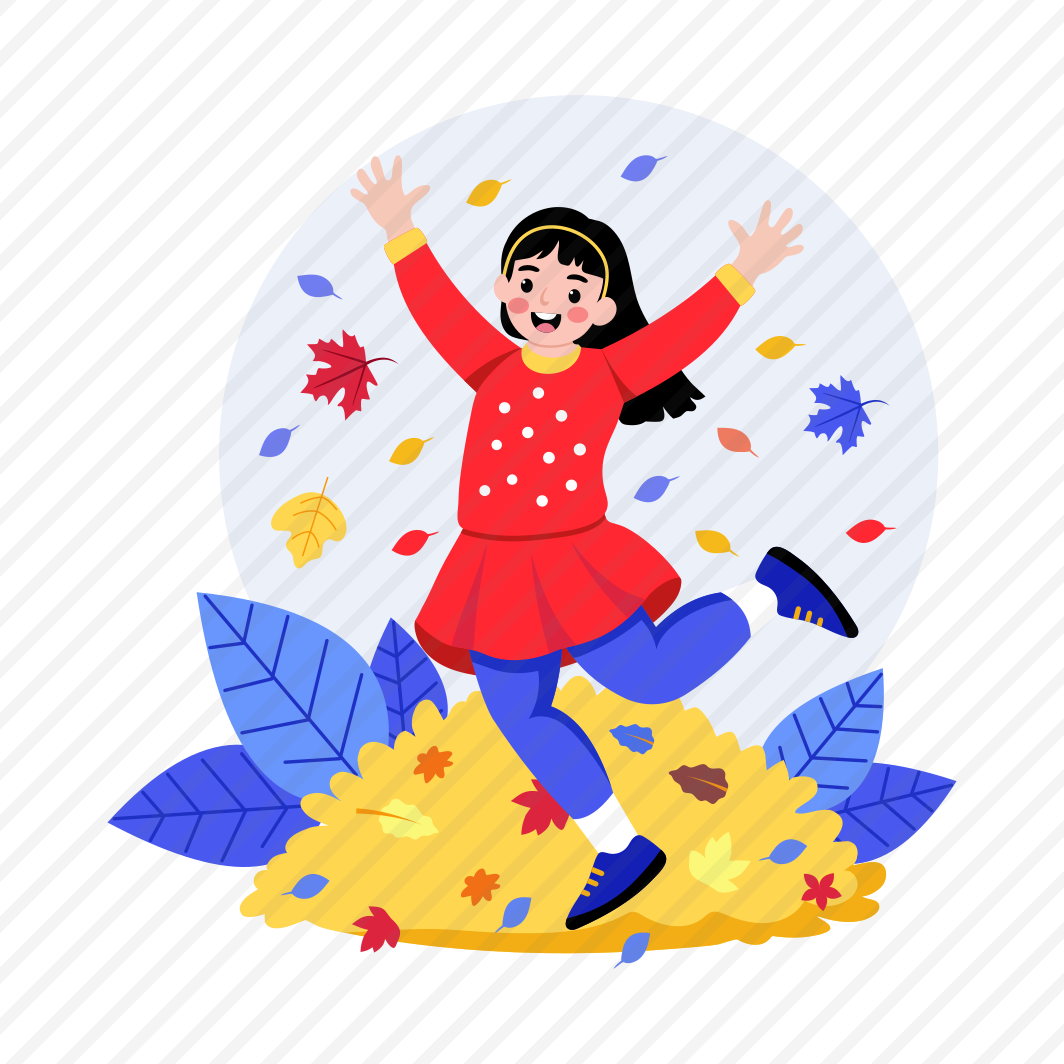 Fall Happiness, Playing, Jumping, Happiness, Joyful preview