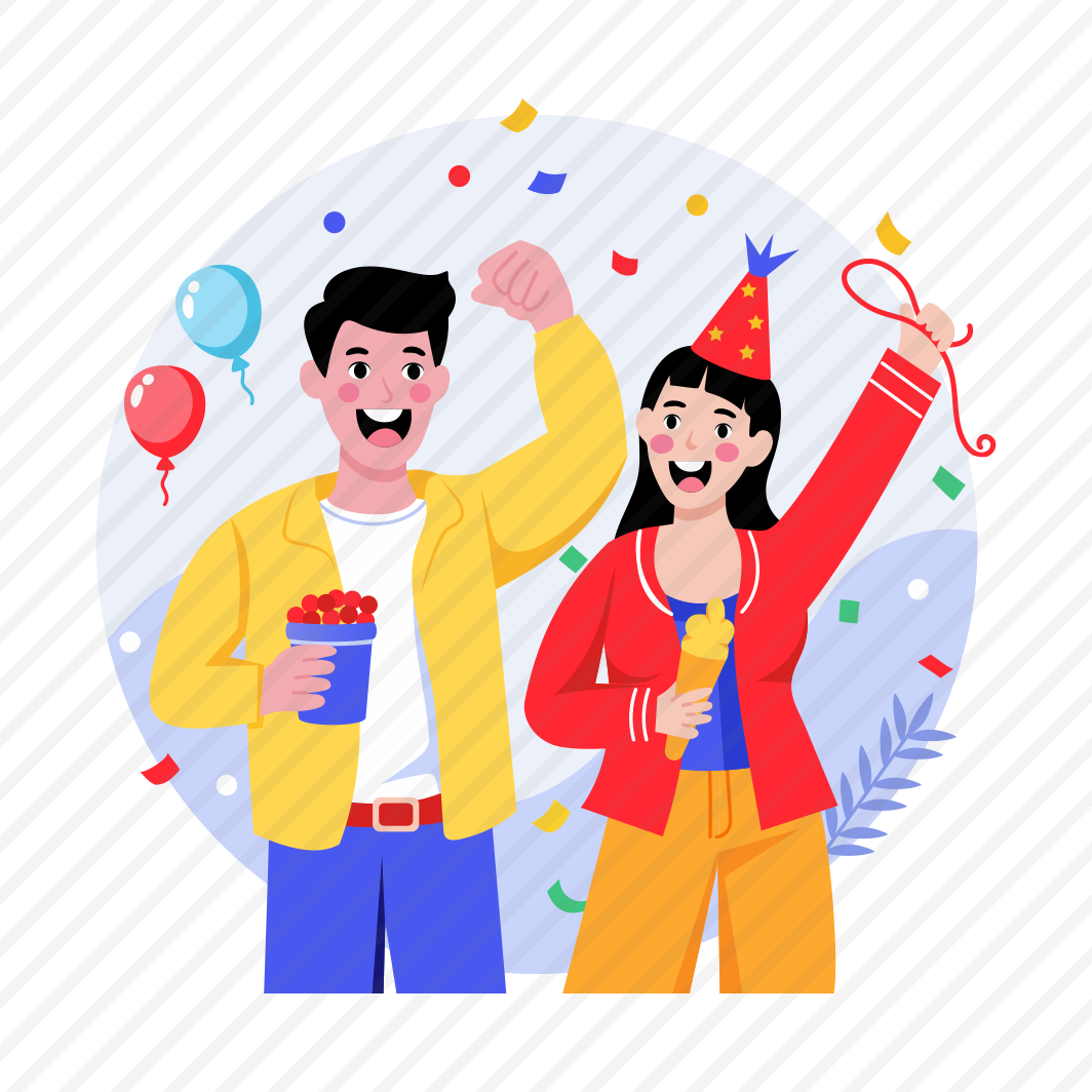 Festival, Confetti, Party, Celebration, Couple preview