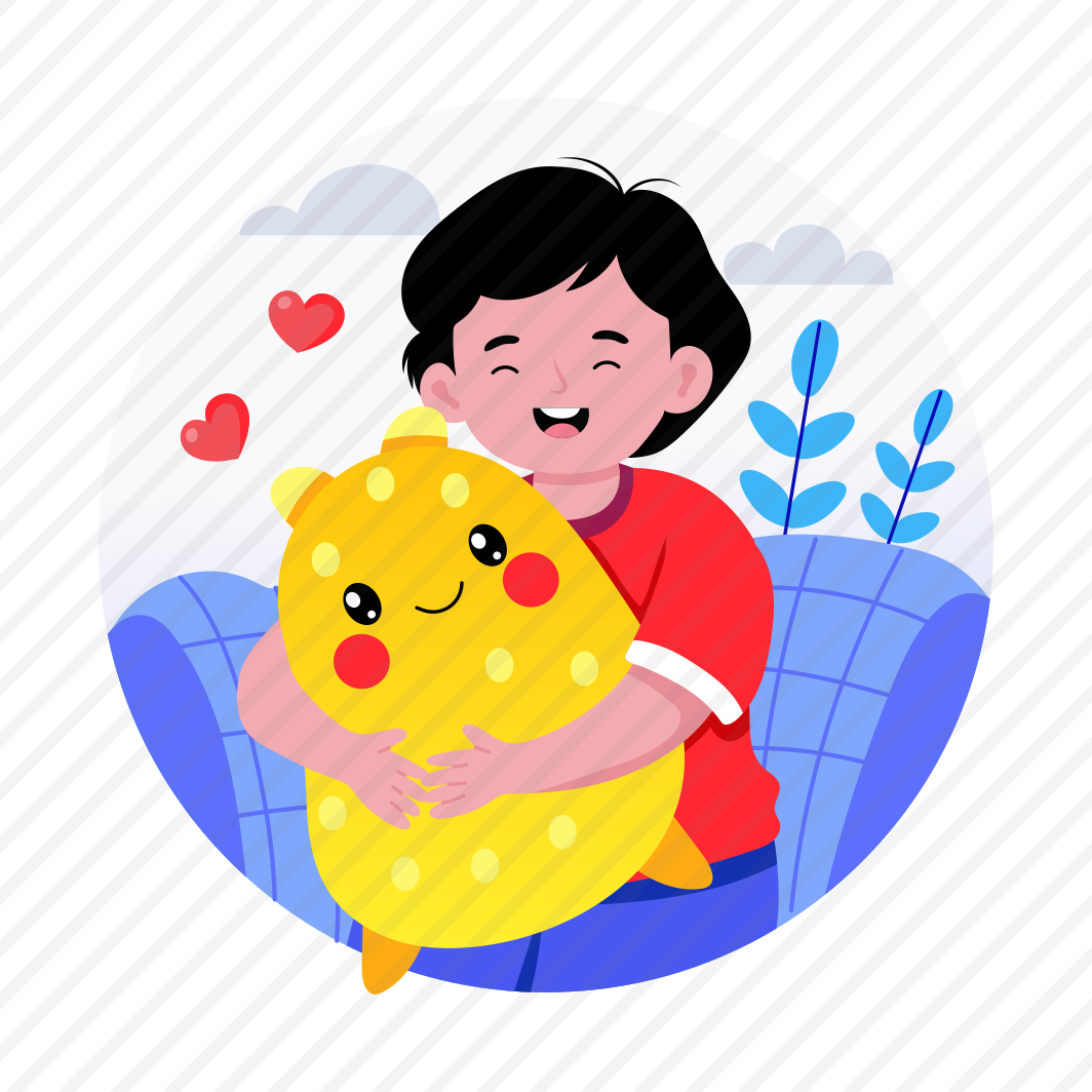 Hugging Toy, Cuddling, Embracing, Loving, Happy preview