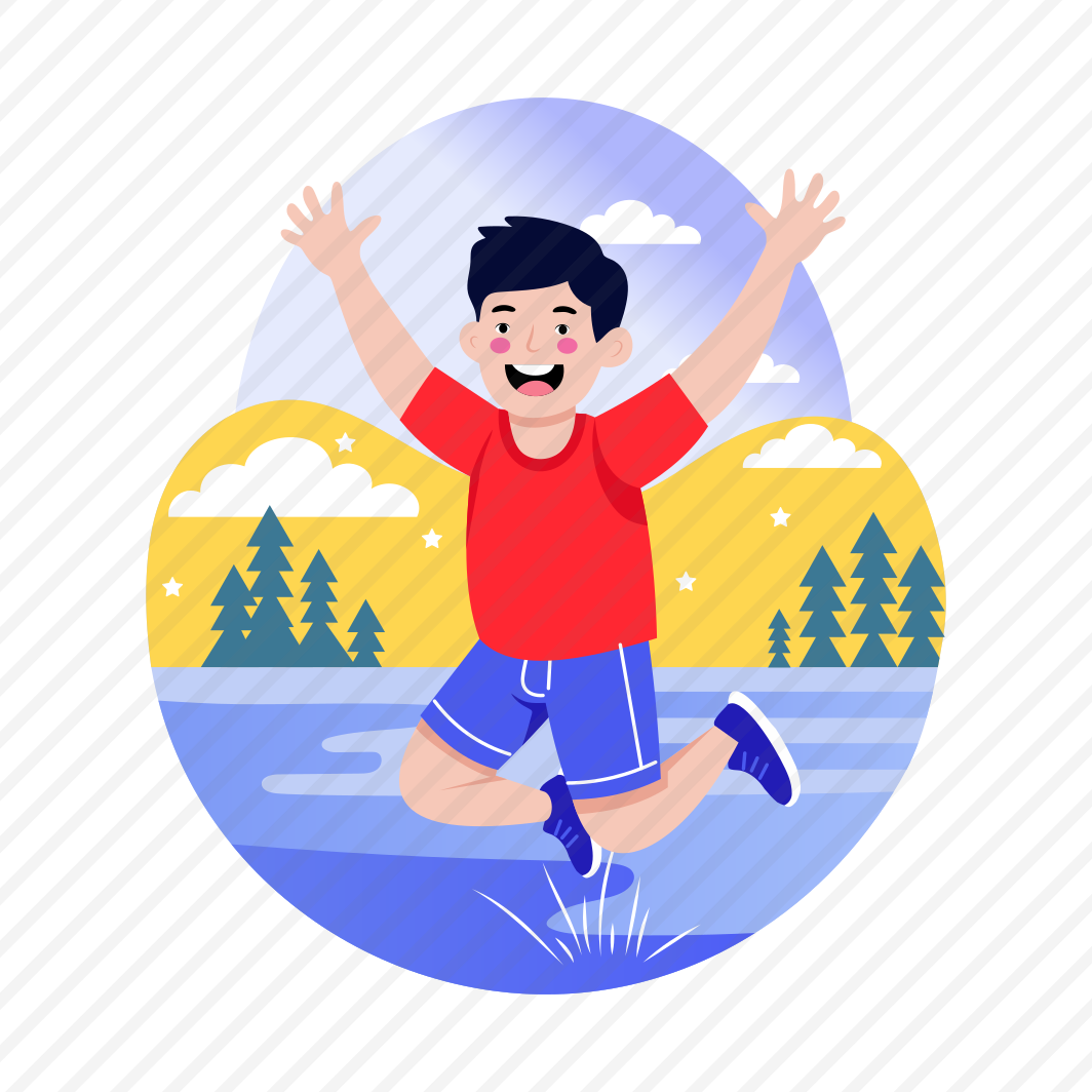 Jumping, Happy, Smiling, Enjoying, Cheerful preview