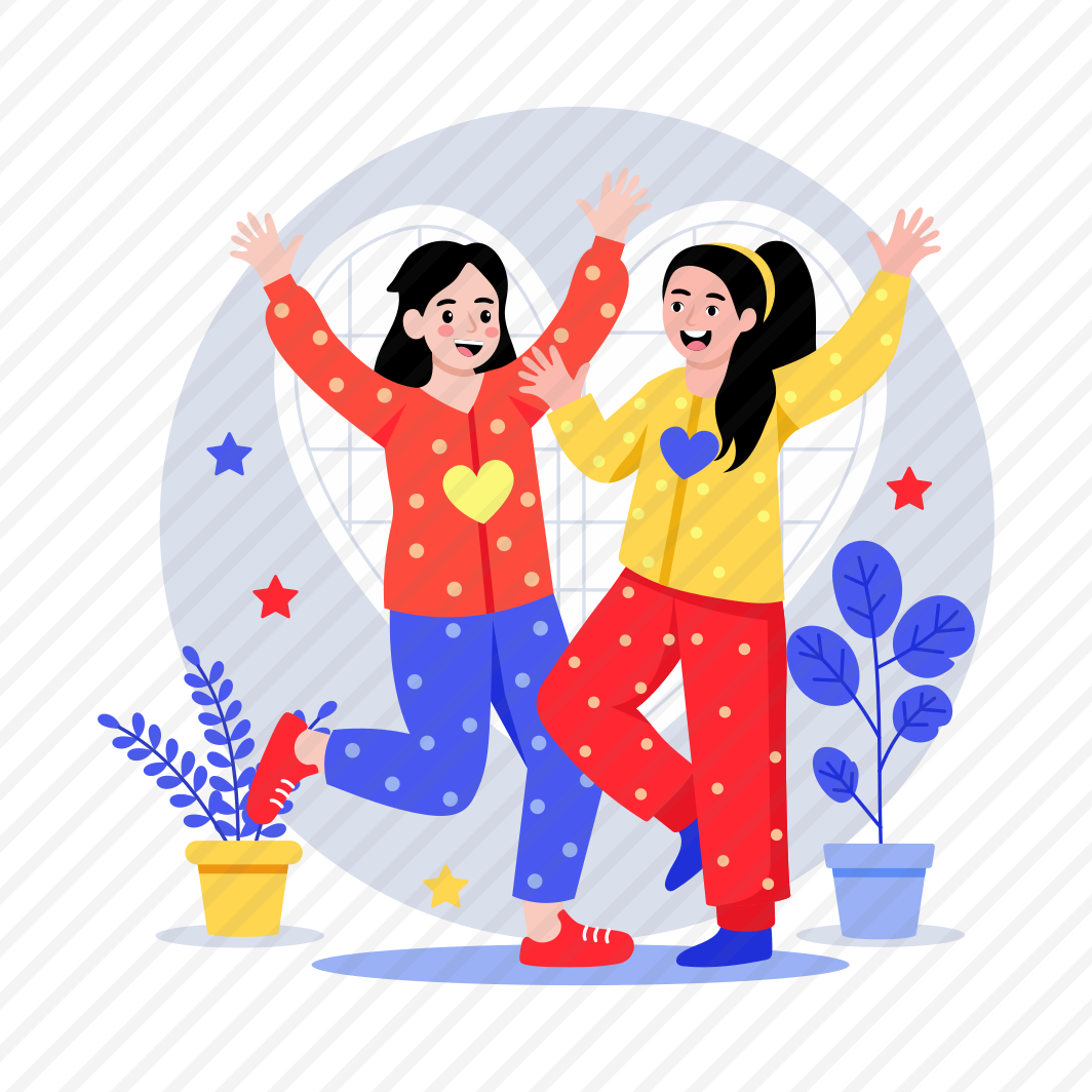 Pajama Party, Sleepover, Friends, Leisure, Joyful preview