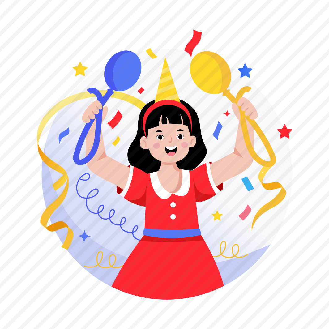 Party, Celebration, Confetti, Festive, Smiling preview